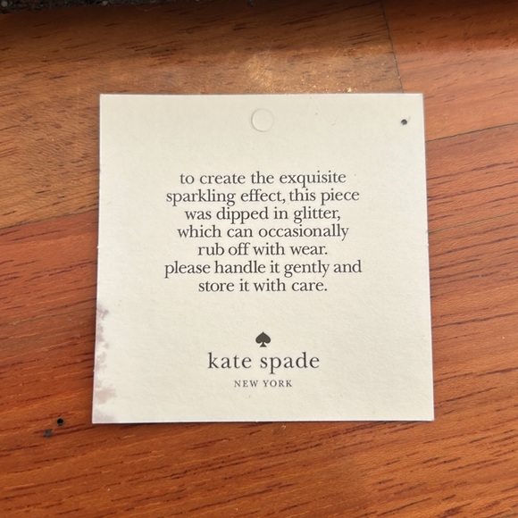 Kate Spade Wallet Greta Court NEDA black Glitter Wallet NWOT - Picture 4 of 9